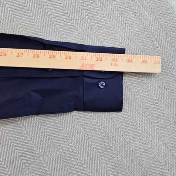 District & Row Slim Fit Button Front Shirt Men's Size Small in Navy Blue NWT! - Picture 11 of 13